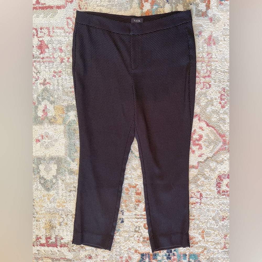 NYJD Lift x Tuck Brown 'Polka Dot' Classic Trouser Pants Size 14